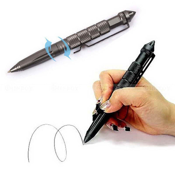 EDC Aluminum Tactical Pens Glass Breaker EDC Self Defense Tactical Survival Pen Multi-function Camping Tool for Writing