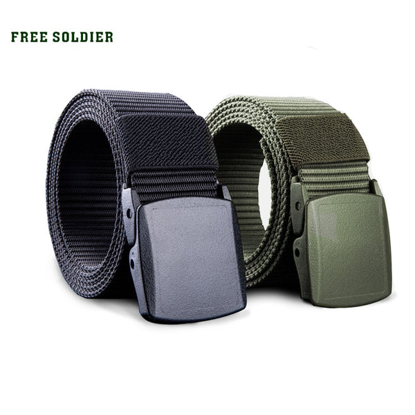 FREE SOLDIER outdoor multi functional tactical belt breathable wear canvas belt casual special training nylon belt|Waist Support