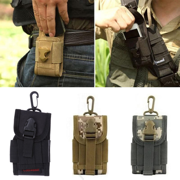 Hot Nylon Waist Bag Outdoor Tactical Pouch Hiking Camping Money Pocket Tactical Molle Waist Bags For Cell Phone New