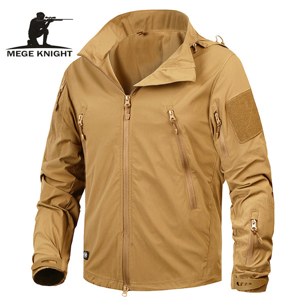 Mege Brand Clothing New Autumn Men's Jacket Coat Military Clothing Tactical Outwear US Army Breathable Nylon Light Windbreaker