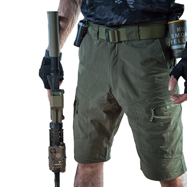 Men Military Style Cargo Shorts Army Shorts Male Nylon Loose Work Casual Tactical Shorts Summer Bermuda