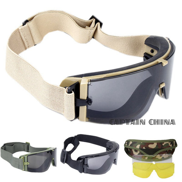 Military Airsoft X800 Tactical Goggles USMC Tactical Sunglasses Glasses Army Paintball Goggles