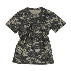 Camouflage T-shirt Men Breathable Army Tactical Combat T Shirt Military Dry Camo Camp Tees-ACU Green