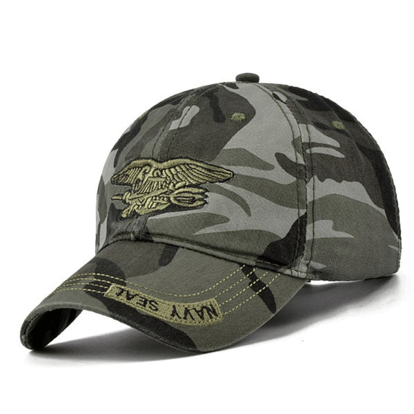 New Men Navy Seal hat Top Quality Army green Snapback Caps Hunting Fishing Hat Outdoor Camo Baseball Caps Adjustable golf hats|Men's Baseball Caps