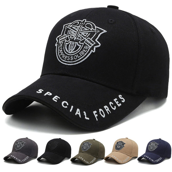 New Shield Embroidery Baseball Cap Tide Korean Fashion Caps Men's Baseball Cap Outdoor Sports Military hats Casual Wild Sun Hat|Men's Baseball Caps