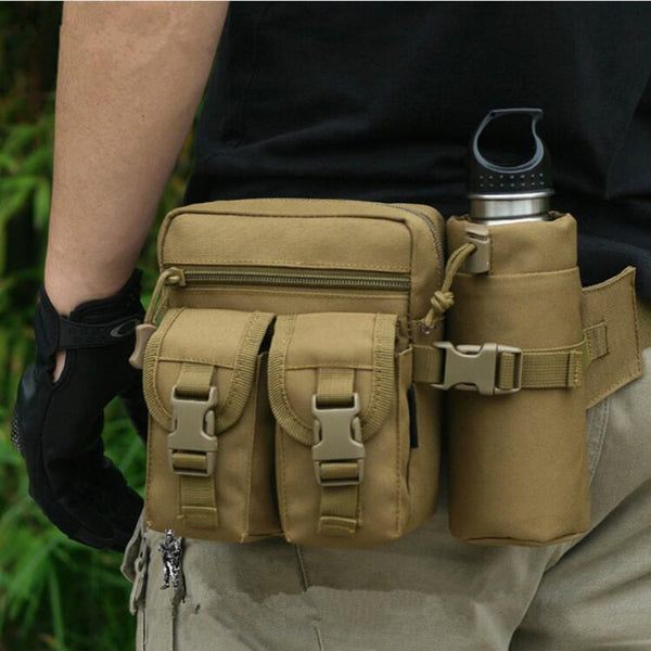 Outdoor Military Tactical Shoulder Bag Waterproof Oxford Molle Camping Hiking Pouch Kettle Bag bolsillo Waist Pack Bag6 colors