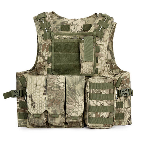 Outdoort Hunting Fishing Accessories Camouflage Vest Amphibious Multi Pockets Military Tactical Airsoft Molle Plate Carrier
