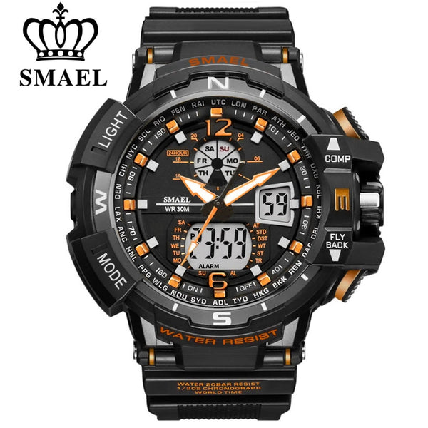 SMAEL Sport Watch Men 2020 Clock Male LED Digital Quartz Wrist Watches Men's Top Brand Luxury Digital watch Relogio Masculino|masculino|masculinos relogios|masculino watch