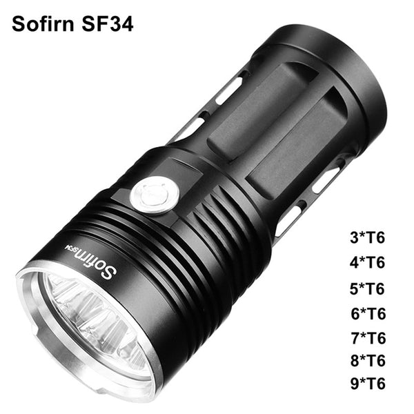 Sofirn SF34 Powerful LED Flashlight 3000LM Cree LED Torch Light 18650 Tactical Flashlight 5 Modes Linterna Portable Lamp Light
