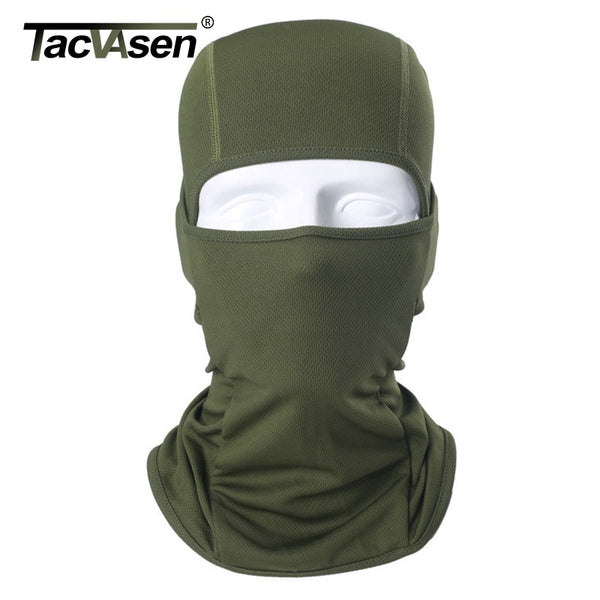 TACVASEN Tactical Hood Headwear Balaclavas Full Face Mask Lightweight Quick Drying Camouflage Combat Neck Gaiter Sun Protection|Military