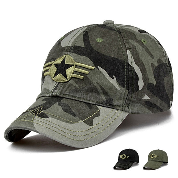 New Arrival Men Pentagram Cap Top Quality Baseball Caps Camouflage Hunting Fishing Hat Camo Baseball Hats Adjustable|camo baseball hat|baseball hatbaseball cap