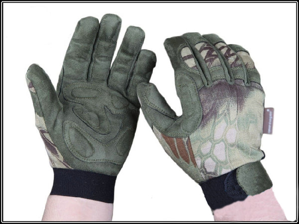 Tactical Lightweight Camo gloves full finger Mandrake Tyhone Highlander hunting gloves
