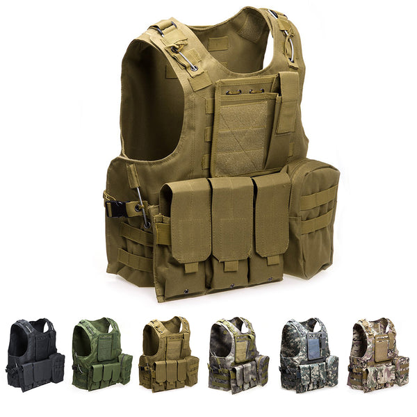 USMC Airsoft Tactical Military Molle Combat Assault Plate Carrier Vest Tactical vest 7 Colors CS outdoor clothing Hunting vest