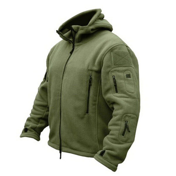 Winter Military Tactical Fleece Jacket Men Warm Polar Army Clothes Multiple Pocket Outerwear Casual Thermal Hoodie Coat NQ907282