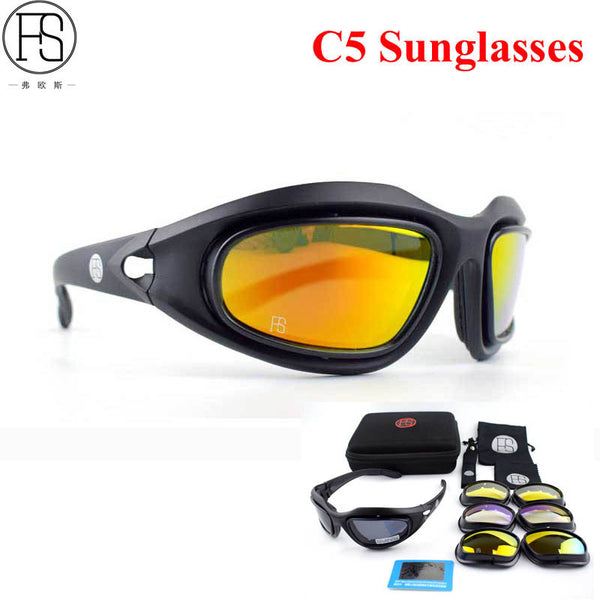X7 Tactical Sunglasses Shooting Oculos Airsoft Goggles Gafas Ciclismo C5 C6 Polarized Glasses Sports Hiking Protection Eyewear