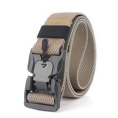 2019 Fashion Twill Magnetic Belt Soft Genuine Nylon Quick Release Buckle Outdoor Sports Tactical Belt Unisex Fishing Belt|Waist Support