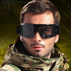 Airsoft X800 Tactical Sunglasses Glasses Goggles Tactical Goggles Black 3 Lens Tactical Goggles