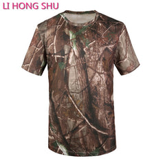 High quality T-shirt, Men Military Dry Camo Camp Tees, Camouflage Breathable Tactical Army Trainning Combat T Shirt