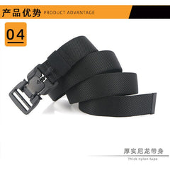 2019 Fashion Twill Magnetic Belt Soft Genuine Nylon Quick Release Buckle Outdoor Sports Tactical Belt Unisex Fishing Belt|Waist Support