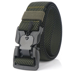 2019 Fashion Twill Magnetic Belt Soft Genuine Nylon Quick Release Buckle Outdoor Sports Tactical Belt Unisex Fishing Belt|Waist Support