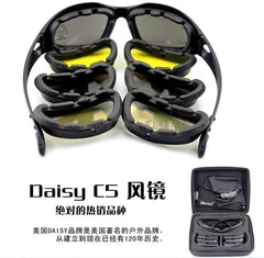 Army Goggles Desert 4 Lenses Outdoor UV Sports Hunting Military Hiking Sunglasses Unisex Tactical Glasses