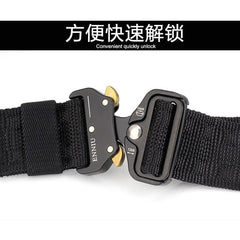 Army Quick Release Buckle Tactical Belt Bump Texture Non slip Design Unisex Sports Belt Jeans Casual Belt Men Sports Accessories|Waist Support