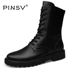 Military Boots Men Cow Split Leather Tactical Boots Men Winter Shoes Men Fur Army Boots Chaussure Homme