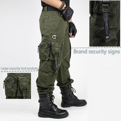 CARGO PANTS Overalls Men's Millitary Clothing TACTICAL PANTS MILITARY Knee Pad Male US Combat Camouflage Army Style Camo Trouser