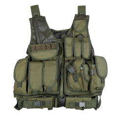 Camo Hunting Vest Men Tactical Vest Molle Military Tactical Paintball Assault Shooting Hunting Clothes Clothing with Holster