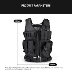 Tactical Vest Military Combat Armor Vests Mens Tactical Hunting Vest Army Adjustable Armor Outdoor CS Training Vest Airsoft