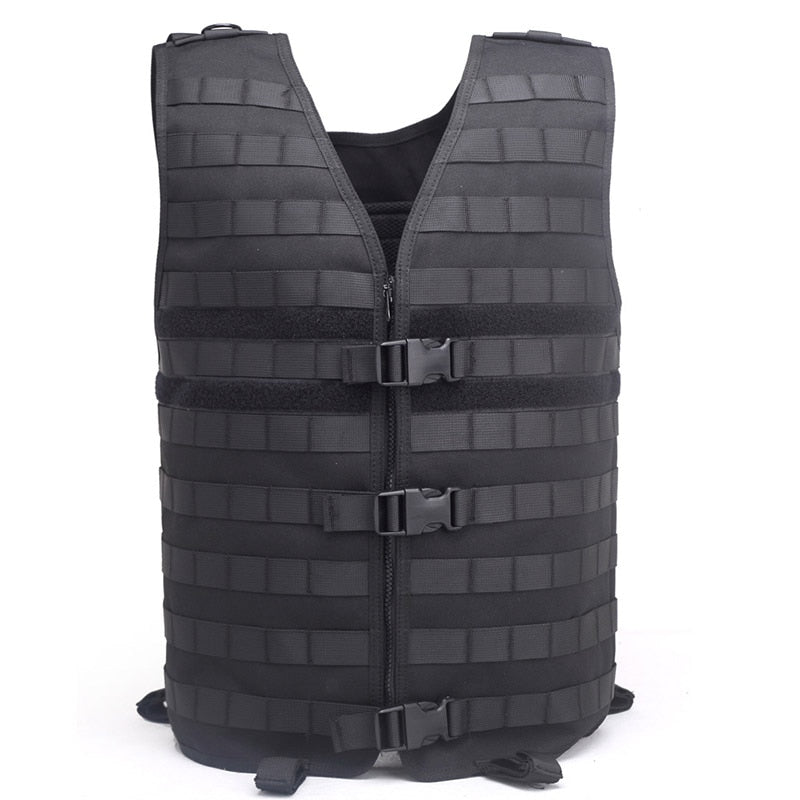 Military Tactical Vest Molle Assault Plate Carrier Airsoft Vest Adjustable Lightweight Mesh Vest Paintball CS Hunting Gear