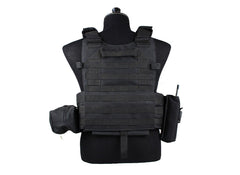 Black Color 600D Nylon Molle Tactical Vest Body armor Hunting plate Carrier Airsoft 094K M4 Pouch Combat Gear Multicam