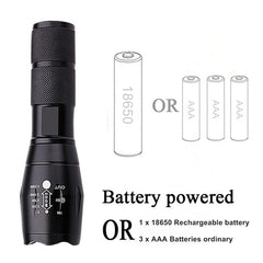 Litwod LED flashlight Tactical Flashlight 5000 Lumens XM-L2 Zoomable 5 Modes Aluminum Lanterna LED Torch Flashlights For Camping