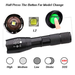 Litwod LED flashlight Tactical Flashlight 5000 Lumens XM-L2 Zoomable 5 Modes Aluminum Lanterna LED Torch Flashlights For Camping