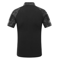 MEGE Tactical Camouflage Men Army Combat POLO Shirt, Rapid Assault ACU MultiCam Mens' Tops & Tees,  Airsoft Paintball Polo