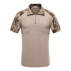 MEGE Tactical Camouflage Men Army Combat POLO Shirt, Rapid Assault ACU MultiCam Mens' Tops & Tees,  Airsoft Paintball Polo