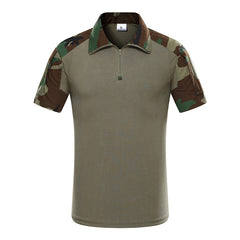 MEGE Tactical Camouflage Men Army Combat POLO Shirt, Rapid Assault ACU MultiCam Mens' Tops & Tees,  Airsoft Paintball Polo