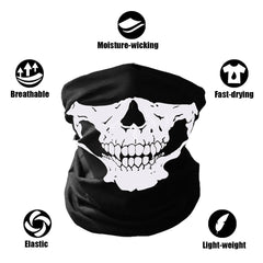 Magic Ghost Skull Skeleton Bicycle Head Scarf Tactical Army Hats Tube Bandana Headband Headwear Halloween Neck Gaiter Face Mask|scarf tactical|head scarfbicycle head scarf