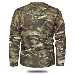 Mege Brand Clothing New Autumn Spring Men Long Sleeve Tactical Camouflage T-shirt camisa masculina Quick Dry Military Army shirt