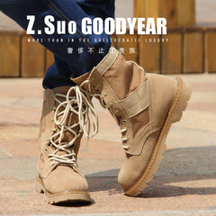 Tactical Combat Hunting Military Boots Suede Stitching Canvas size 39-44