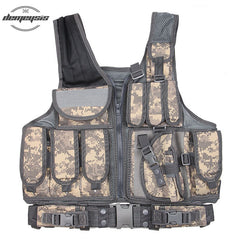 Mens Military Hunting Vest Field Battle Airsoft Molle Tactical Vest Army Combat Uniform Military Tactical Vest