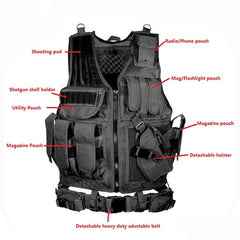 Military Equipment Tactical Vest Police Training Combat Armor Gear Army Paintball Hunting Airsoft Vest Molle Protective Vests