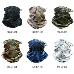 Multicam Camouflage Tactical Neck Warmer Tube Half Face Mask Military Scarf Wristband Pirate Rag Hats Magic Headband Bandana|headband bandana|military scarfmagic headband