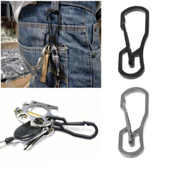 Multifunction Tools Outdoor EDC Tool Tactical Keychain Hiking Camping Carabiner Hanging Buckle Hook