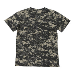 Camouflage T-shirt Men Breathable Army Tactical Combat T Shirt Military Dry Camo Camp Tees-ACU Green