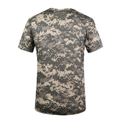 New Camouflage T-shirt Men Breathable Army Tactical Combat T Shirt Military Dry  Camo Camp Tees