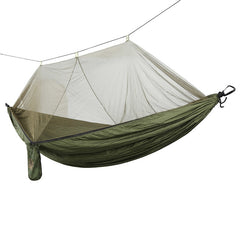 OneTigris Camping Double Person Hammock with Mosquito Net For 2 Adults (Carabiners &Ropes are Included) Portable Lightweight