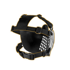 OneTigris Half-face Airsoft Mask Compatibility With FAST Helmets for Airsoft Paintball with Adjustable Elastic Belt Strap