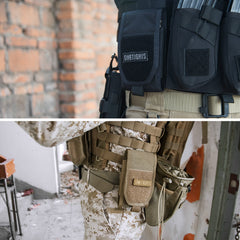 OneTigris MOLLE Tactical Hunting Waist Bag Smartphone Holder Pouch for iPhone6s SE iPhone6 Plus