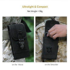 OneTigris MOLLE Tactical Waist Bag Pack Cellphone Smartphone Pouch for iPhone 6 6S 7 Plus Galaxy Note 5 LG Blackberry 8300